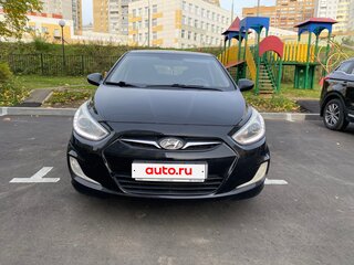 2013 Hyundai Solaris I, чёрный, 560000 рублей, вид 1