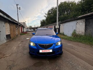 2006 Mazda 3 I (BK) Рестайлинг, синий, 310000 рублей, вид 2