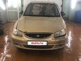 2005 Hyundai Accent ТагАЗ II, бежевый, 115000 рублей, вид 3