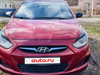 2012 Hyundai Solaris I, красный, 610000 рублей, вид 3
