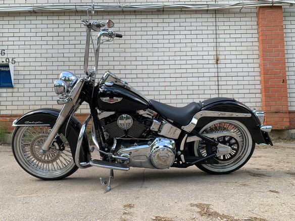2007 Harley-Davidson Softail Deluxe, чёрный, 1480000 рублей - вид 1