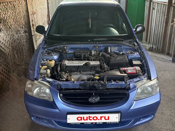 2004 Hyundai Accent ТагАЗ II, фиолетовый, 505000 рублей - вид 2