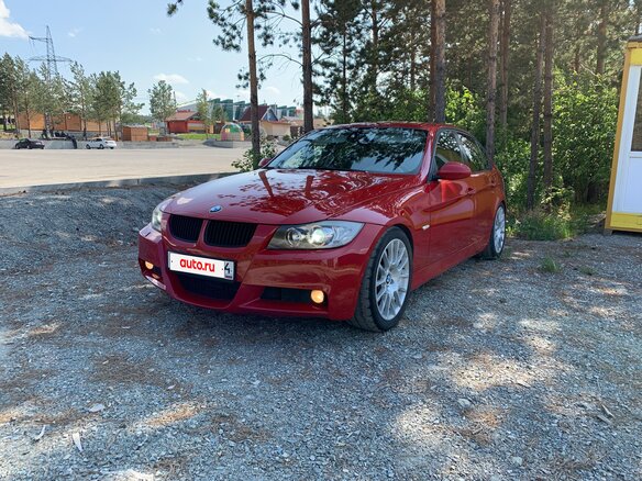 2007 BMW 3 серии 325i V (E90/E91/E92/E93), красный, 950000 рублей - вид 2