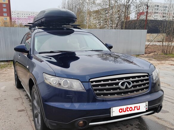 2007 Infiniti FX35 I (S50) Рестайлинг, синий, 900000 рублей - вид 1