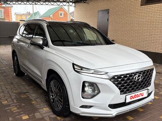 2019 Hyundai Santa Fe IV, белый, 3350000 рублей, вид 4