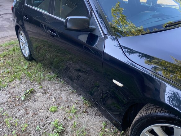 2004 BMW 5 серии 525i V (E60/E61), чёрный, 1200000 рублей - вид 2