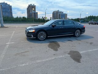 2019 Audi A8 Long 55 TFSI IV (D5), синий, 5250000 рублей, вид 5