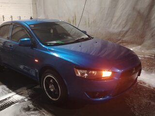 2008 Mitsubishi Lancer X, синий, 750000 рублей, вид 4