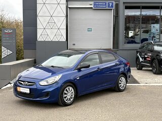 2012 Hyundai Solaris I, синий, 582000 рублей, вид 2