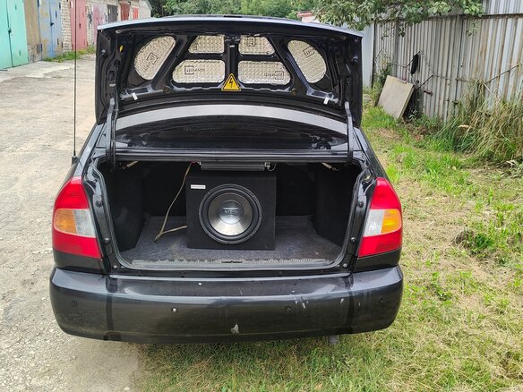 2007 Hyundai Accent ТагАЗ II, чёрный, 255000 рублей - вид 7