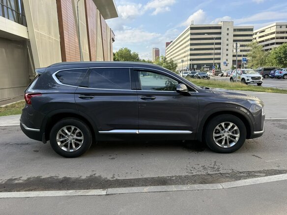 2021 Hyundai Santa Fe IV Рестайлинг, синий - вид 3
