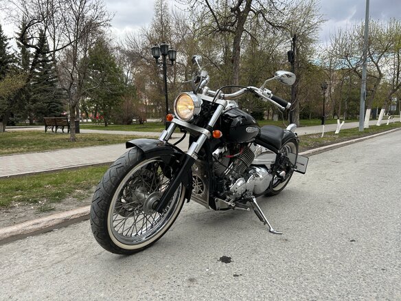 2001 Yamaha XVS400 Drag Star, чёрный, 350000 рублей - вид 2