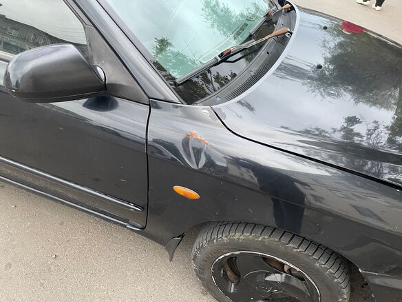 2006 Kia Spectra I Рестайлинг 2, чёрный - вид 9