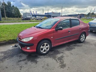 2009 Peugeot 206, красный, 280000 рублей, вид 1