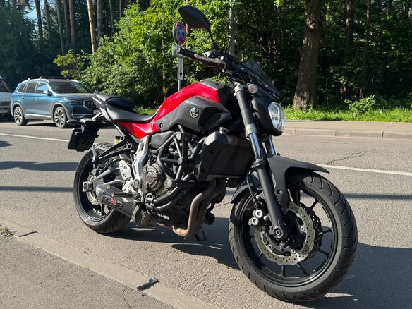 2014 Yamaha MT-07 (FZ-07), красный, 585000 рублей - вид 6
