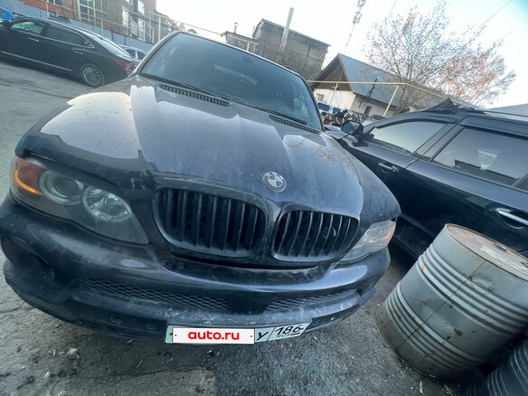 2002 BMW X5 4.6is I (E53), чёрный, 550000 рублей - вид 1
