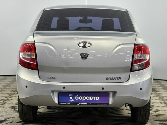 2014 Lada (ВАЗ) Granta I, серебристый, 525000 рублей - вид 4
