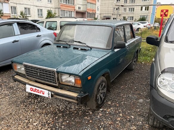 2001 Lada (ВАЗ) 2107, синий, 75000 рублей - вид 4