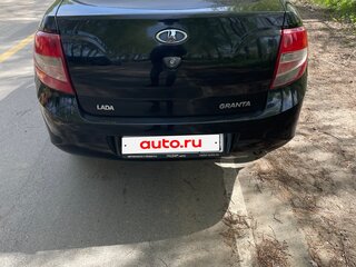 2013 Lada (ВАЗ) Granta I, чёрный, 350000 рублей, вид 4