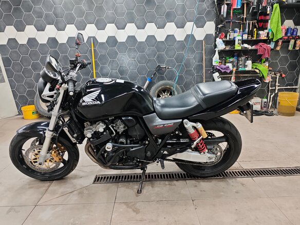 2001 Honda CB 400 Super Four, чёрный, 290000 рублей - вид 7