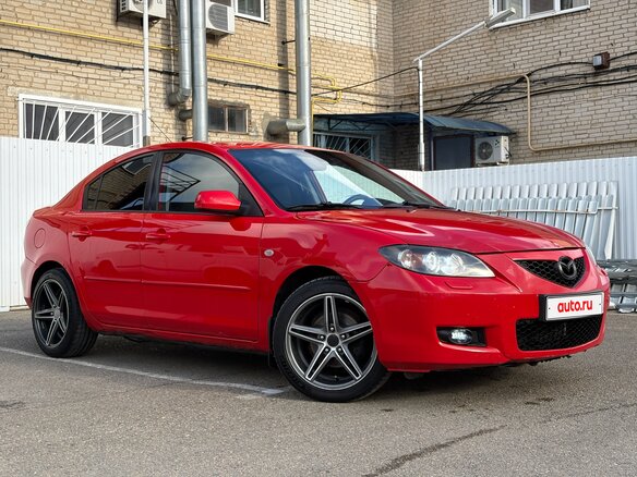 2008 Mazda 3 I (BK) Рестайлинг, красный, 420000 рублей - вид 3