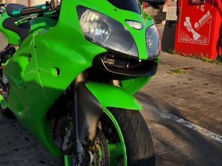 2001 Kawasaki ZX-6R Ninja, зелёный, 320000 рублей, вид 1