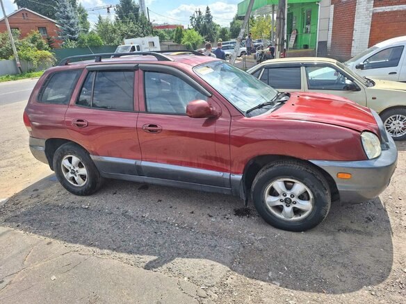 2005 Hyundai Santa Fe I, пурпурный - вид 3
