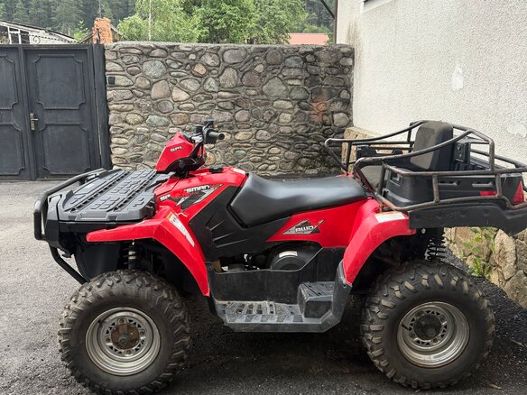 2007 Polaris Sportsman 500, красный, 300000 рублей