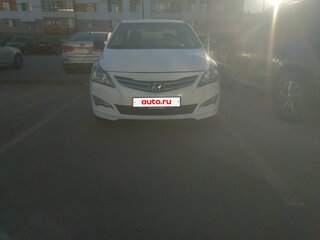 2016 Hyundai Solaris I Рестайлинг, белый, 600000 рублей, вид 1