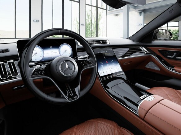 2026 Mercedes-Benz S-Класс 580 4MATIC VII (W223), серый - вид 6
