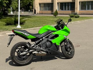 2011 Kawasaki ER-6F (Ninja 650R), зелёный, 415000 рублей, вид 1