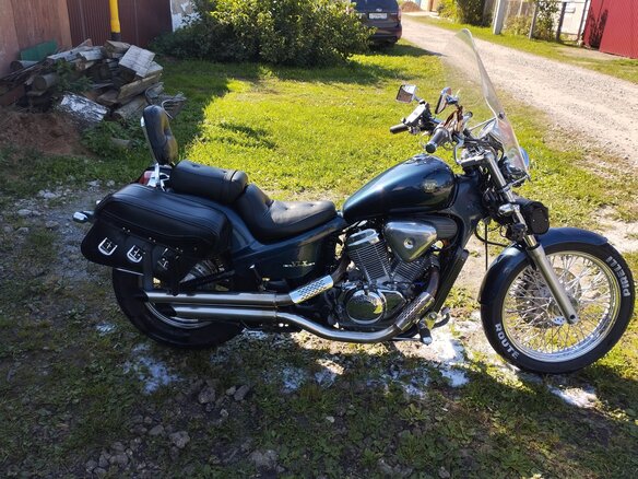 1991 Honda Steed 400, синий, 230000 рублей