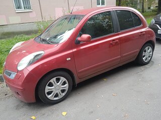 2007 Nissan Micra III (K12), красный, 575000 рублей, вид 2