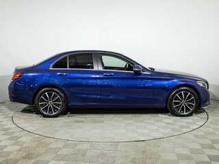 2019 Mercedes-Benz C-Класс 200 IV (W205) Рестайлинг, синий, 2669700 рублей, вид 4