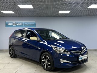 2015 Hyundai Solaris I Рестайлинг, синий, 667000 рублей, вид 3