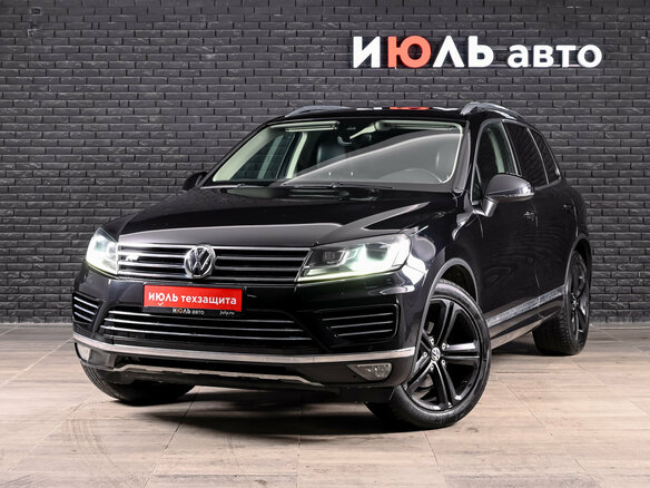 2016 Volkswagen Touareg II Рестайлинг, чёрный