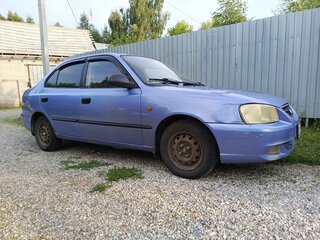 2007 Hyundai Accent ТагАЗ II, фиолетовый, 130000 рублей, вид 1