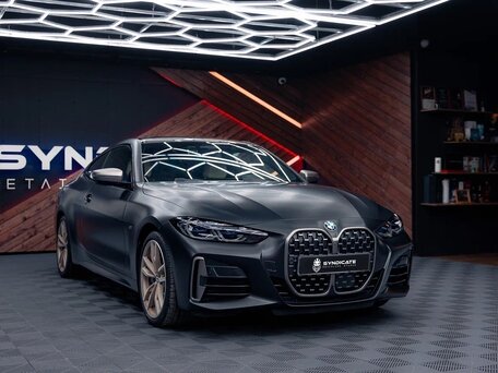 2021 BMW 4 серии M440i xDrive G22, G23, G26, чёрный, 6200000 рублей, вид 4