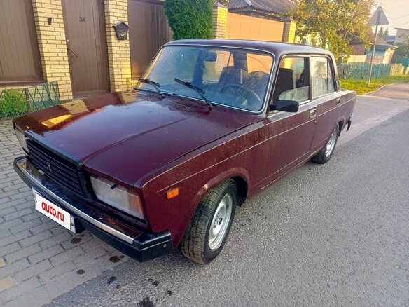 2007 Lada (ВАЗ) 2107, пурпурный - вид 2