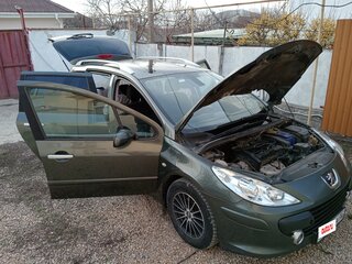 2007 Peugeot 307 I Рестайлинг, зелёный, 500000 рублей, вид 2