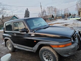 2002 SsangYong Korando II, чёрный, 550000 рублей, вид 2