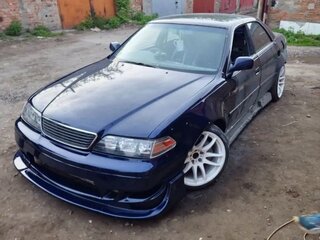 1998 Toyota Mark II VIII (X100), синий, 1200000 рублей, вид 2
