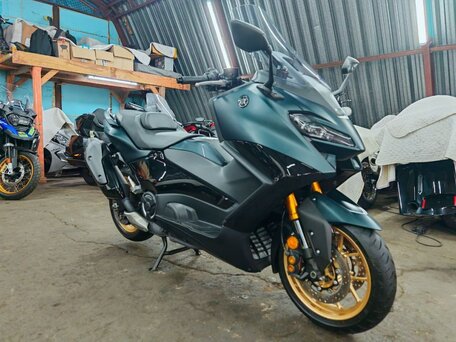 2021 Yamaha TMAX, зелёный, 1420000 рублей, вид 1
