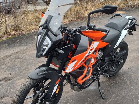 2023 KTM 390 Adventure, чёрный, 609990 рублей, вид 1