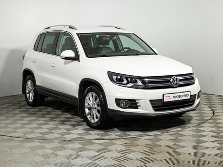 2012 Volkswagen Tiguan I Рестайлинг, белый, 1199585 рублей, вид 3