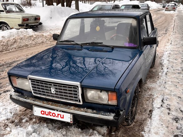 2002 Lada (ВАЗ) 2107, синий, 120000 рублей - вид 1