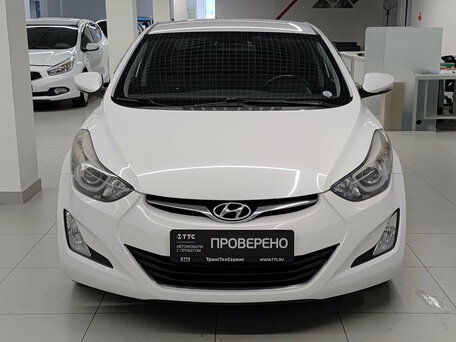 2014 Hyundai Elantra V (MD) Рестайлинг, белый, 1095000 рублей, вид 2