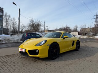 2014 Porsche Cayman II (981), жёлтый, 4800000 рублей, вид 2