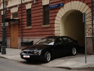 2004 BMW 7 серии 730i IV (E65/E66), чёрный, 879000 рублей, вид 1