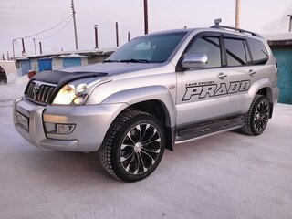 2005 Toyota Land Cruiser Prado 120 Series, серебристый, 1650000 рублей, вид 1